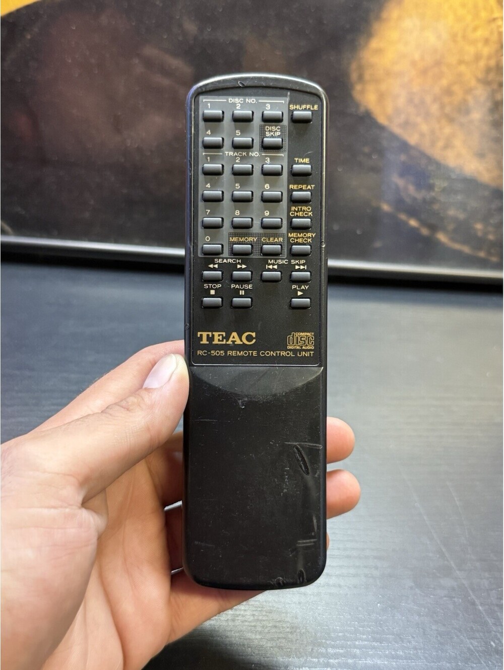 TEAC RC-505 OEM 5 Disc CD Changer Player Remote PD-D850 D860 D880 D900 D1200